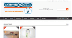 Desktop Screenshot of chauffage-systeme.fr