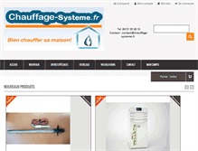 Tablet Screenshot of chauffage-systeme.fr